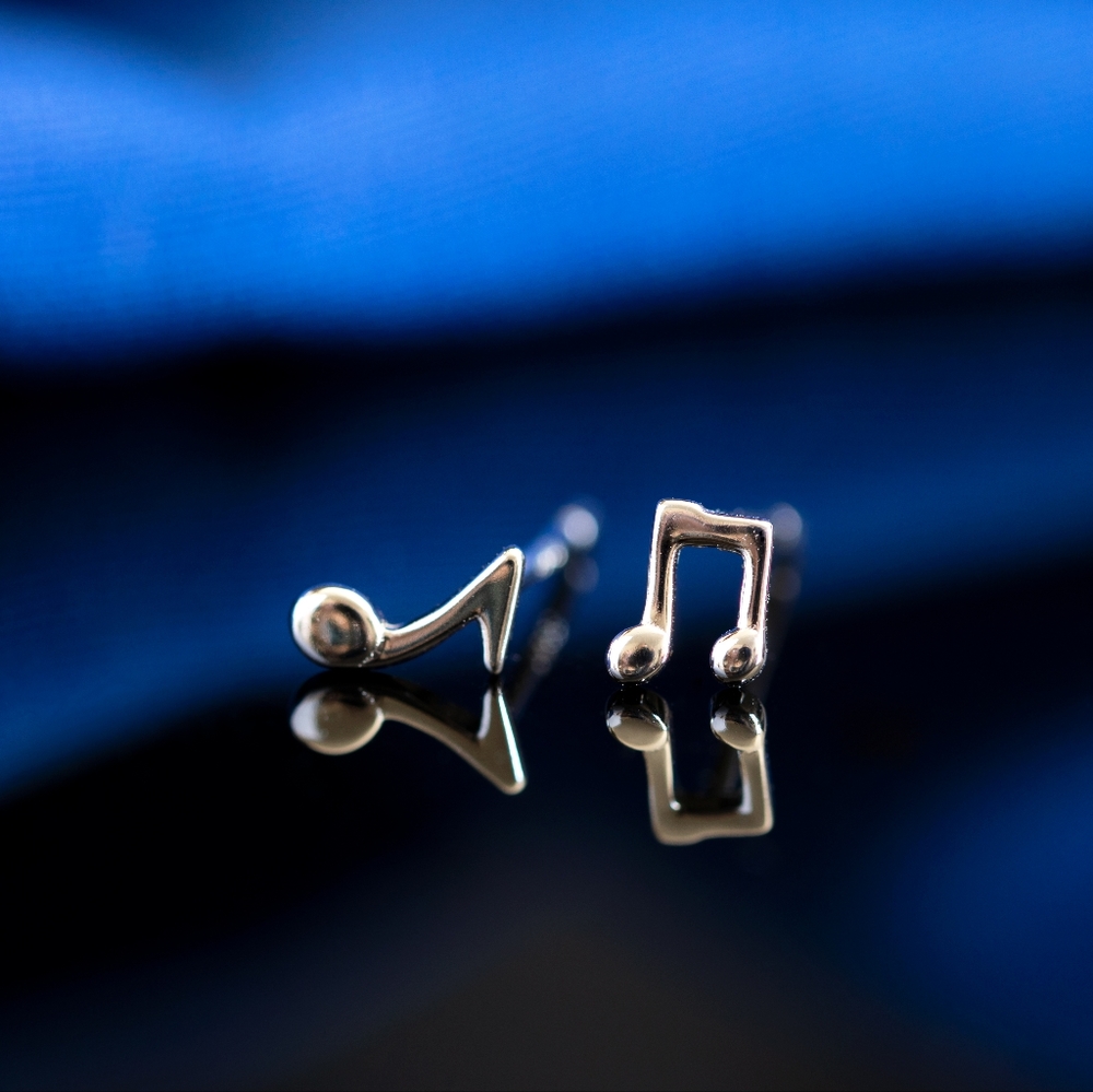 Teeny Tiny Musical Studs (S925)